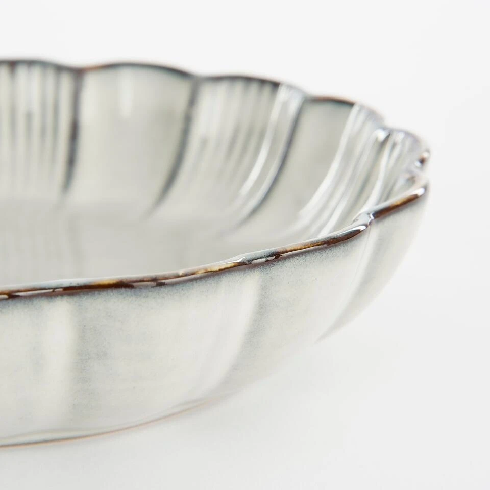 Mica Decorations Corfu Schaal - H5 X Ø18,5 Cm - Keramiek - Grijs 3 Mica Decorations Corfu Schaal - H5 X Ø18,5 Cm - Keramiek - Grijs - Afbeelding 3