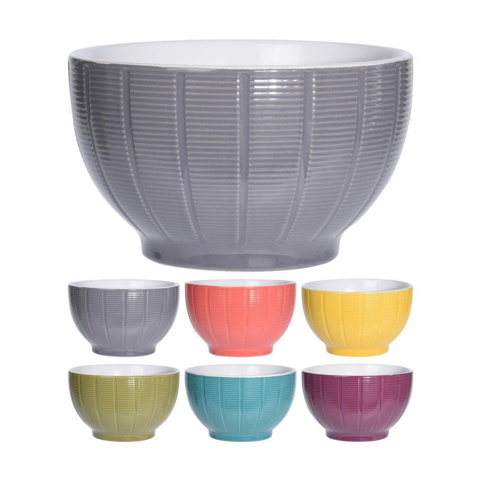 Excellent Houseware Kommen/schaaltjes - D14 X H8 Cm - Paars 2 Excellent Houseware Kommen/schaaltjes - D14 X H8 Cm - Paars - Afbeelding 2