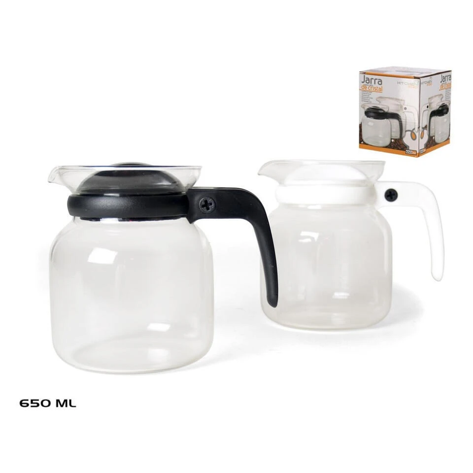 Merkloos Gerimport Theepot/koffiepot - Deksel/handvat Zwart - 0,65 L 2 Merkloos Gerimport Theepot/koffiepot - Deksel/handvat Zwart - 0,65 L - Afbeelding 2