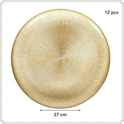 OTIX Dinerborden Bordenset 12 Persoons Goud Onderborden Kerst 27cm 12 OTIX Dinerborden Bordenset 12 Persoons Goud Onderborden Kerst 27cm -Luxe Servieswinkel 1bcca14358094d61b34032e94e11a7f8