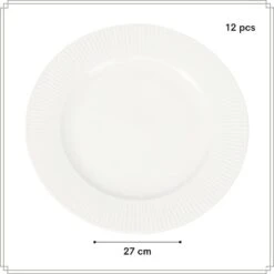 OTIX Dinerborden Bordenset 12 Persoons 27cm Wit Porselein LUNA 13 OTIX Dinerborden Bordenset 12 Persoons 27cm Wit Porselein LUNA -Luxe Servieswinkel 1be161752cac499096c4a9c2c531ac0a