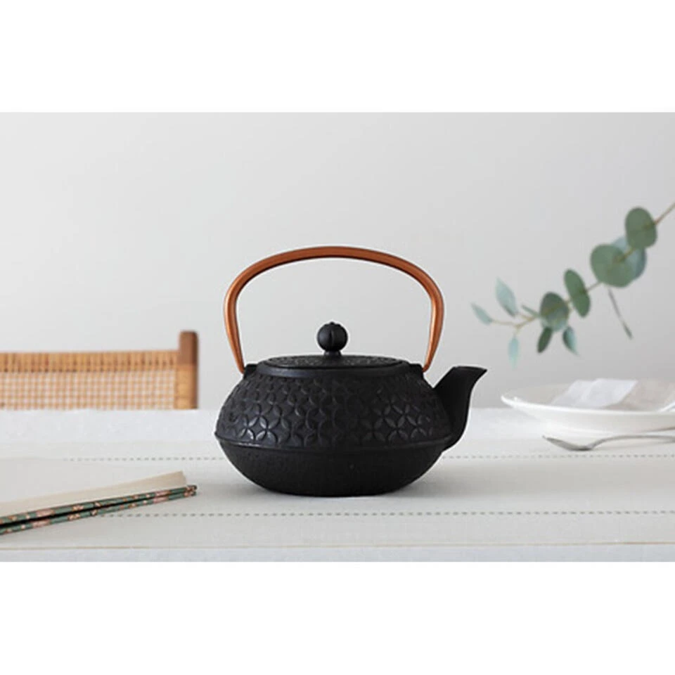 Merkloos Secret De Gourmet Theepot Essential - Gietijzer - Zwart - 1000 Ml 3 Merkloos Secret De Gourmet Theepot Essential - Gietijzer - Zwart - 1000 Ml - Afbeelding 3