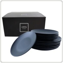 OTIX Serviesset 12 Delig Ivy - Zwart -Luxe Servieswinkel 1d51319e3fd14df29440f40419238c0f
