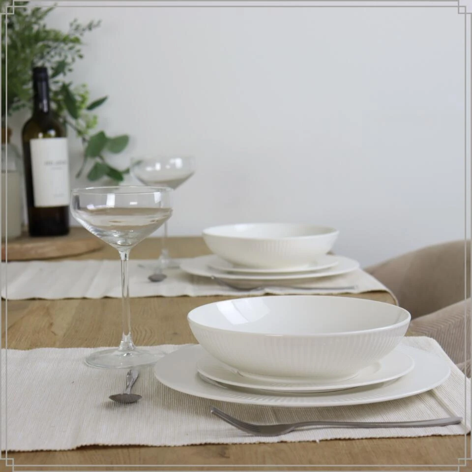 OTIX Pastaborden Bordenset 6 Persoons Diepe Borden Soepborden 20cm Wit Porsel... 2 OTIX Pastaborden Bordenset 6 Persoons Diepe Borden Soepborden 20cm Wit Porsel... - Afbeelding 2