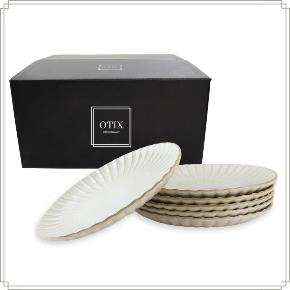 OTIX Diner Bordenset 6 Persoons 27cm Wit Keramiek SOLIS 8 OTIX Diner Bordenset 6 Persoons 27cm Wit Keramiek SOLIS - Afbeelding 8