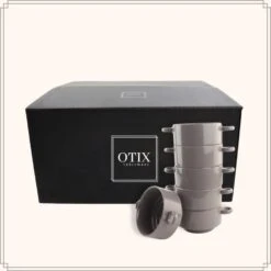 OTIX Soepkommen Met Oor 6 Stuks Grijs Soeptassen 510ml Aardewerk -Luxe Servieswinkel 21c6631bed294b8ab221af05dabe42b3