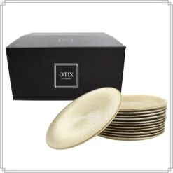 OTIX Ontbijtborden 12 Persoons Goud Glitter Dessertborden 21cm Glas -Luxe Servieswinkel 245d85f6a52a4256add07cd4927fa23d