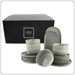 OTIX Serviesset Bordenset 6 Persoons 20-delig Serveerschaal Borden -Luxe Servieswinkel 2713e798471b44928bb004cfcaa8e0f1
