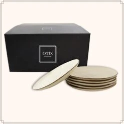 OTIX Dinerborden Bordenset 6 Persoons Beige 27cm Keramiek -Luxe Servieswinkel 2751bf5917134594873695187f642c82