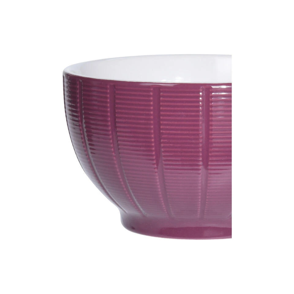 Excellent Houseware Kommen/schaaltjes - D14 X H8 Cm - Paars 4 Excellent Houseware Kommen/schaaltjes - D14 X H8 Cm - Paars - Afbeelding 4