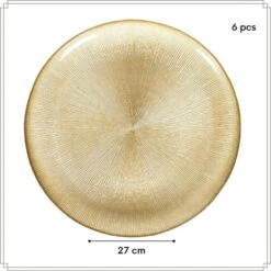 OTIX Dinerborden Bordenset 6 Persoons Goud Onderborden Kerst 27cm -Luxe Servieswinkel 28a0a5a794d440ccb49f2b8153db4ce1