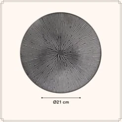 OTIX Dessert Ontbijt Bordenset 6 Persoons Zwart 21cm Keramiek POPPY -Luxe Servieswinkel 2d2acfd480424a4998daafa45313b8e6