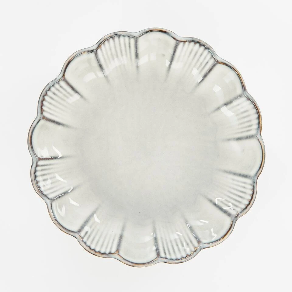 Mica Decorations Corfu Schaal - H5 X Ø18,5 Cm - Keramiek - Grijs 4 Mica Decorations Corfu Schaal - H5 X Ø18,5 Cm - Keramiek - Grijs - Afbeelding 4