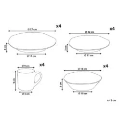 HAWTHORN - Serviesset Van 16 - Blauw - Steengoed 12 HAWTHORN - Serviesset Van 16 - Blauw - Steengoed -Luxe Servieswinkel 2fc3fa994bff4e11b71db04af86b4b3a