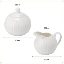 OTIX Serviesset 8-delig Koffiekopjes Met Oor Melk En Suiker Set Wit... -Luxe Servieswinkel 3081db61678843d09c50cbf7225af874