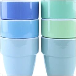 OTIX Kopjes Set Van 6 - Multikleur -Luxe Servieswinkel 329a77fae9b844f9889014af8e90f80d