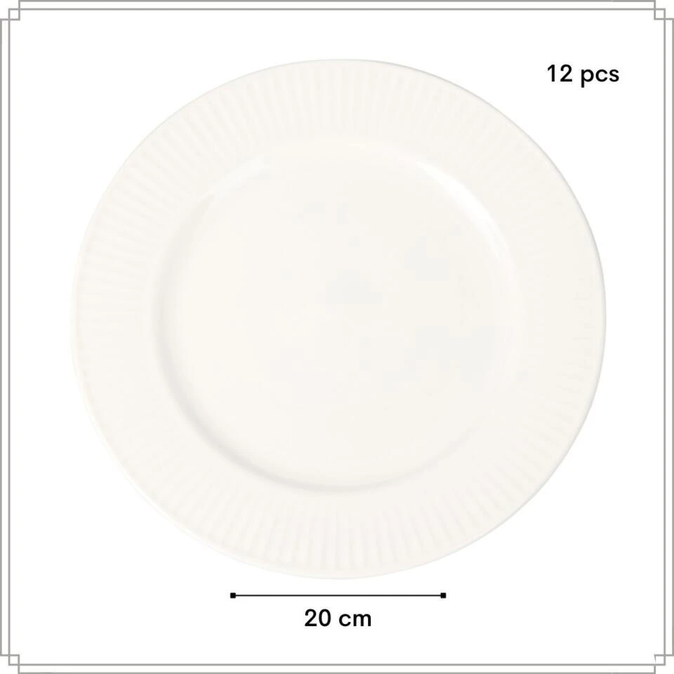 OTIX Ontbijtborden Bordenset 12 Persoons 20cm Dessertbord Ontbijtbo... 5 OTIX Ontbijtborden Bordenset 12 Persoons 20cm Dessertbord Ontbijtbo... - Afbeelding 5