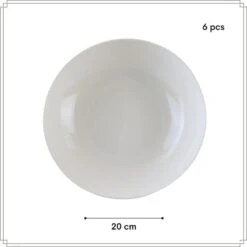 OTIX Pastaborden Bordenset 6 Persoons Diepe Borden Soepborden 20cm Wit Porsel... 12 OTIX Pastaborden Bordenset 6 Persoons Diepe Borden Soepborden 20cm Wit Porsel... -Luxe Servieswinkel 3377fa43b9ef4fbf8444ccca66522e3a