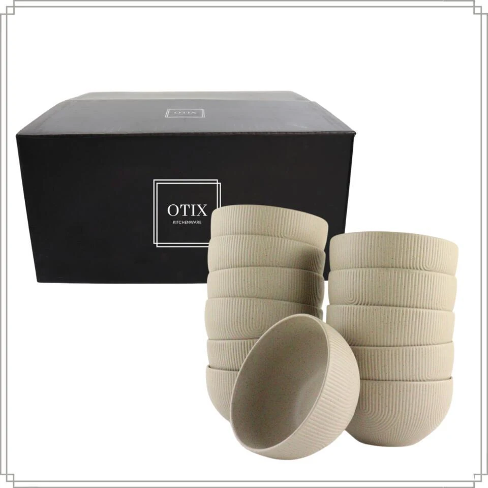 OTIX Soepkommen Zonder Oor Set Van 12 Schaaltjes 600ml Caramel TEAK 9 OTIX Soepkommen Zonder Oor Set Van 12 Schaaltjes 600ml Caramel TEAK - Afbeelding 9