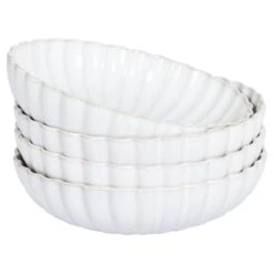 NETTLE - Diepe Borden Set Van 4 - Gebroken Wit - Steengoed 10 NETTLE - Diepe Borden Set Van 4 - Gebroken Wit - Steengoed -Luxe Servieswinkel 33b5e202dfd94ccda6b8363d19a24ad7