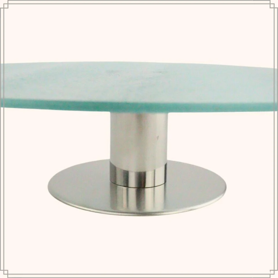 OTIX Taartplateau Luxe Glas Met Voet Draaibaar Taartschaal Taartbord Cake 5 OTIX Taartplateau Luxe Glas Met Voet Draaibaar Taartschaal Taartbord Cake - Afbeelding 5