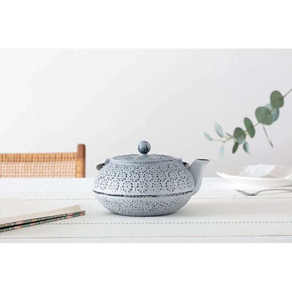 Merkloos Secret De Gourmet Theepot Essential - Gietijzer - Wit - 1000 Ml 2 Merkloos Secret De Gourmet Theepot Essential - Gietijzer - Wit - 1000 Ml - Afbeelding 2