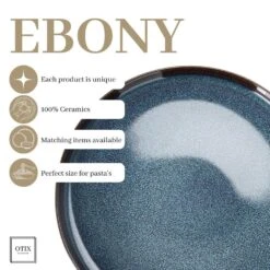 OTIX Ontbijtborden Bordenset 6 Persoons 21cm Dessertbord Ontbijtborden Blauw... -Luxe Servieswinkel 374f7f5488ca4db38595f774f2a43a3c