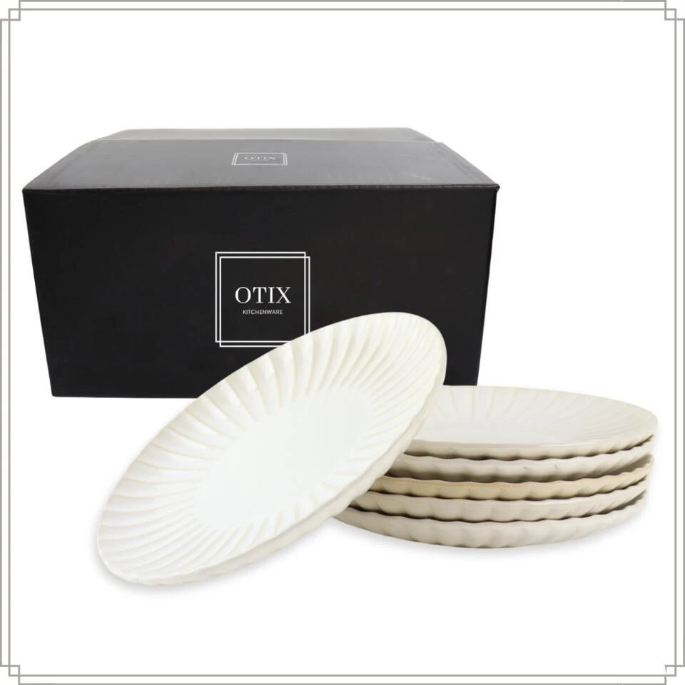 OTIX Ontbijtbordenset 6 Persoons Desertbord 21cm Wit Keramiek SOLIS 8 OTIX Ontbijtbordenset 6 Persoons Desertbord 21cm Wit Keramiek SOLIS - Afbeelding 8