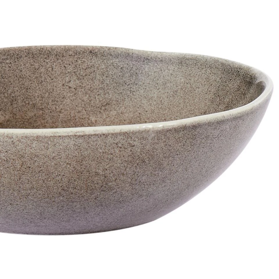 COSTMARY - Diepe Borden Set Van 8 - Grijs - Steengoed 8 COSTMARY - Diepe Borden Set Van 8 - Grijs - Steengoed - Afbeelding 8