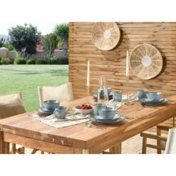 JUNIPER - Serviesset 16 Delig - Lichtblauw - Steengoed -Luxe Servieswinkel 3bfc68cf8d064d77bf204863d720e5db