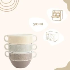 OTIX Soepkommen Met Oor Set Van 6 Stuks Soeptassen 500 Ml Diverse Kleuren -Luxe Servieswinkel 3f3854e3e49f4a8da1da49fb52c17946