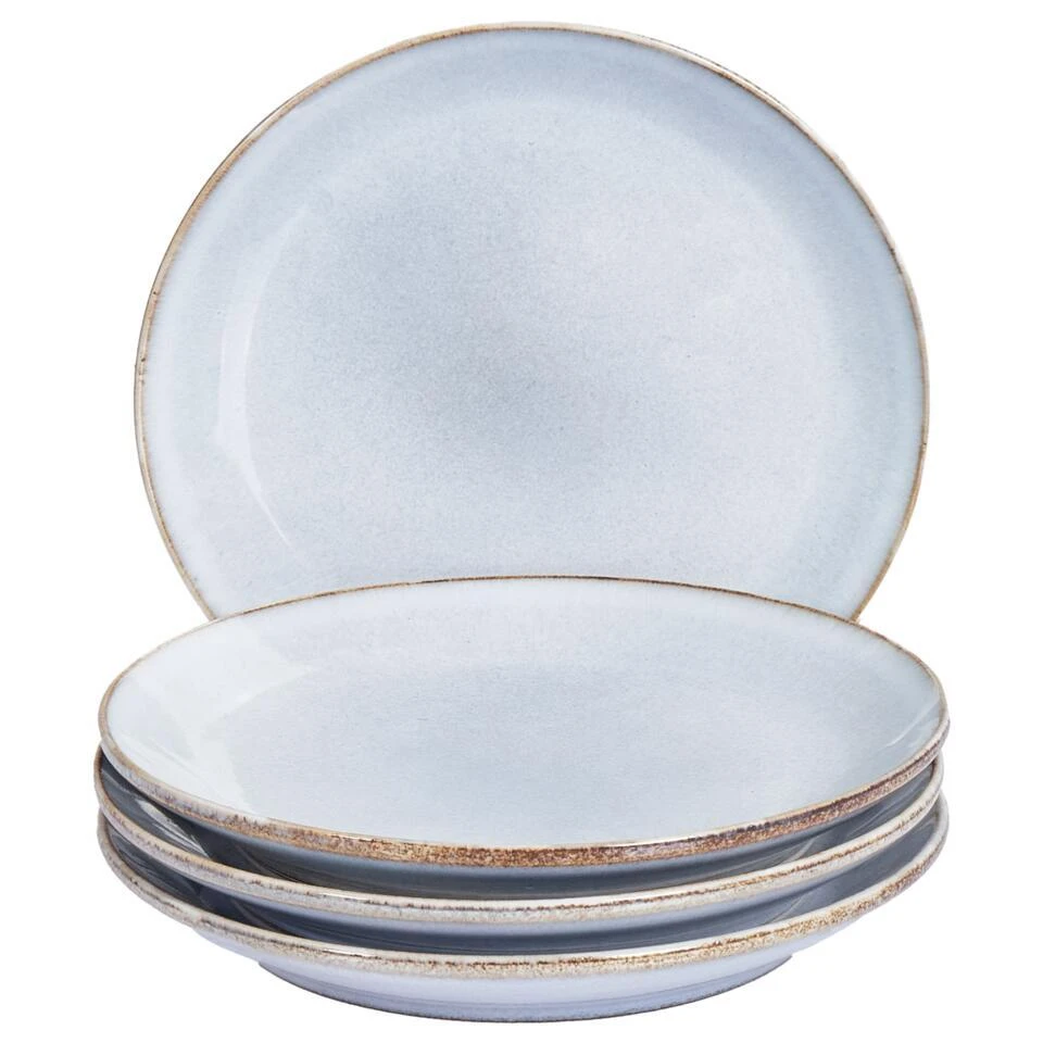 JUNIPER - Bijzetborden Set Van 4 - Lichtblauw - Steengoed 3 JUNIPER - Bijzetborden Set Van 4 - Lichtblauw - Steengoed - Afbeelding 3