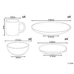 TURMERIC - Serviesset 16 Delig - Goudbruin - Steengoed 13 TURMERIC - Serviesset 16 Delig - Goudbruin - Steengoed -Luxe Servieswinkel 4025f8d9694b4873b56a86ccde91b3d9
