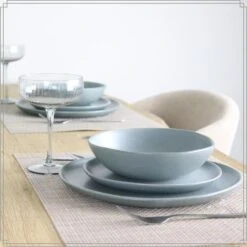 OTIX Dinerborden Bordenset 6 Persoons 27cm Aardewerk OAK -Luxe Servieswinkel 44b1333502564cb580ec61d3d43fc970