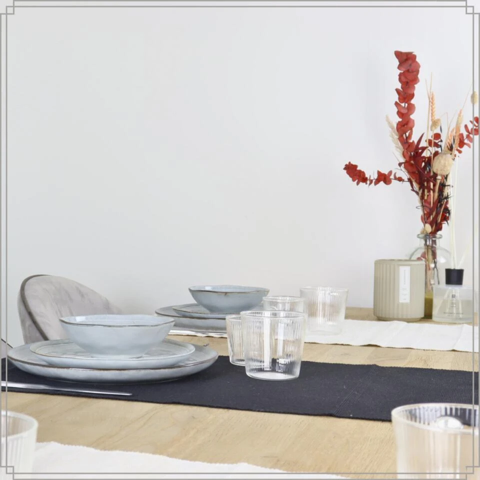 OTIX Dessert Ontbijt Bordenset 12 Persoons Blauw 21cm Keramiek BLUEBELL 5 OTIX Dessert Ontbijt Bordenset 12 Persoons Blauw 21cm Keramiek BLUEBELL - Afbeelding 5