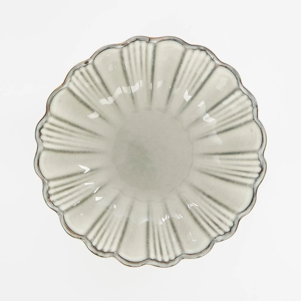 Mica Decorations Corfu Schaal - H9 X Ø17 Cm - Keramiek - Grijs 4 Mica Decorations Corfu Schaal - H9 X Ø17 Cm - Keramiek - Grijs - Afbeelding 4