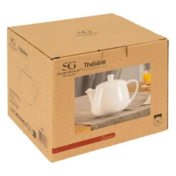 Merkloos Secret De Gourmet Theepot Cameron - 1000 Ml - Keramiek - Wit 7 Merkloos Secret De Gourmet Theepot Cameron - 1000 Ml - Keramiek - Wit -Luxe Servieswinkel 490ee4201155477fbb312e3ae03b0270
