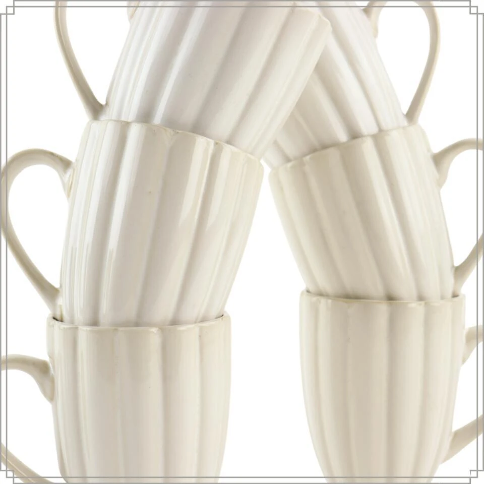 OTIX Koffiekopjes 12 Delig Solis - Wit 5 OTIX Koffiekopjes 12 Delig Solis - Wit - Afbeelding 5