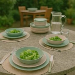 OTIX Serviesset 24 Stuks Aurora - Multikleur -Luxe Servieswinkel 4d1ec02b67c24704b3fe0f2494011b37