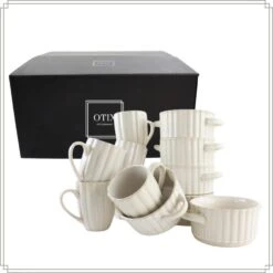 OTIX Koffiekopjes En Soepkommen Met Oor 6 Persoons Set Van 12 SOLIS -Luxe Servieswinkel 4fecc29871b543bfb294a5a75e1b6ae2