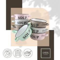 OTIX Soepkommen Met Oor Set Van 8 Schaaltjes 500ml Diverse Kleuren 16 OTIX Soepkommen Met Oor Set Van 8 Schaaltjes 500ml Diverse Kleuren -Luxe Servieswinkel 500197f0bad74beb8974a8919134681e