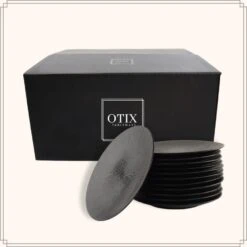 OTIX Dessert Ontbijt Bordenset 12 Persoons Zwart 21cm Keramiek POPPY 19 OTIX Dessert Ontbijt Bordenset 12 Persoons Zwart 21cm Keramiek POPPY -Luxe Servieswinkel 506eef4d9c0e4451baca7bf6f43c716e