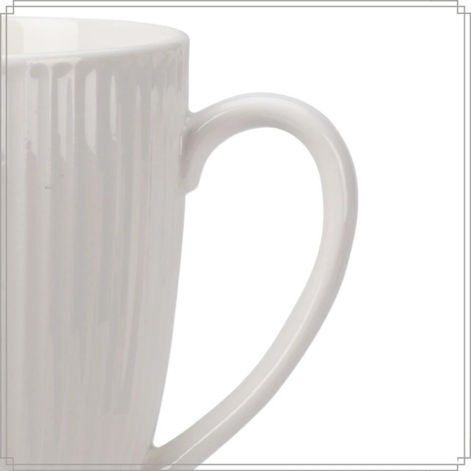 OTIX Koffiekopjes Set Van 6 Met Oor Koffietassen 300ml Wit Porselein LUNA 7 OTIX Koffiekopjes Set Van 6 Met Oor Koffietassen 300ml Wit Porselein LUNA - Afbeelding 7