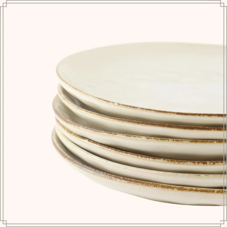 OTIX Ontbijtborden Bordenset 12 Persoons Beige 21cm Keramiek MAPLE 6 OTIX Ontbijtborden Bordenset 12 Persoons Beige 21cm Keramiek MAPLE - Afbeelding 6