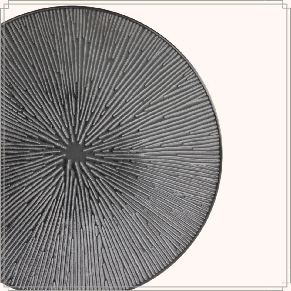 OTIX Dessert Ontbijt Bordenset 12 Persoons Zwart 21cm Keramiek POPPY 7 OTIX Dessert Ontbijt Bordenset 12 Persoons Zwart 21cm Keramiek POPPY - Afbeelding 7