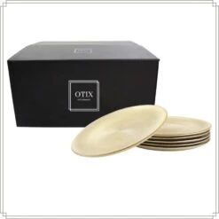 OTIX Ontbijtborden 6 Persoons Goud Glitter Dessertborden 21cm Glas -Luxe Servieswinkel 5d9ee9d502b94f57943fce9ee4fe3db0