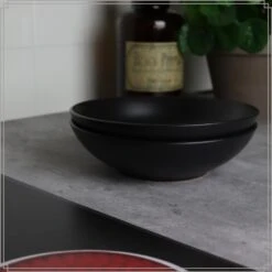 OTIX Bord 12 Stuks Diep Soepborden Zwart Mat Diameter 20,5cm Aardewerk IVY -Luxe Servieswinkel 5e5c9d49ae7e47d4b50847faffbfdcae