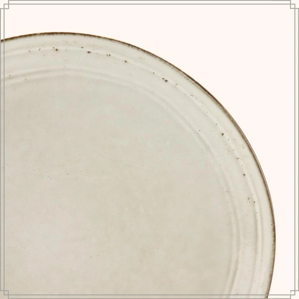 OTIX Dessert Ontbijt Bordenset 12 Persoons Beige 21cm Keramiek LILY 7 OTIX Dessert Ontbijt Bordenset 12 Persoons Beige 21cm Keramiek LILY - Afbeelding 7