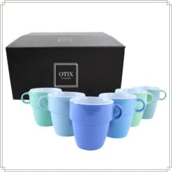 OTIX Kopjes Set Van 6 - Multikleur -Luxe Servieswinkel 5e997fae367540829b73915bc2765678