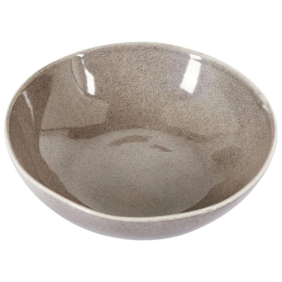 COSTMARY - Diepe Borden Set Van 8 - Grijs - Steengoed 6 COSTMARY - Diepe Borden Set Van 8 - Grijs - Steengoed - Afbeelding 6